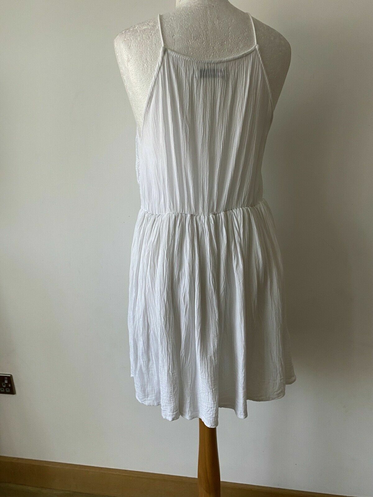 even&odd White Summer Dress Size M ( 10 ) Crinkle and Lace