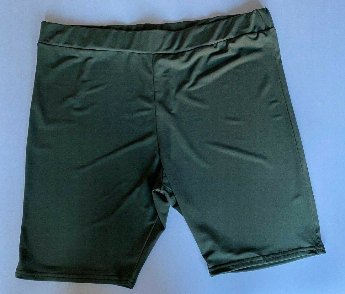 Ex High St Khaki Green Cycling Shorts Size 8 - BB Fashion Outlet