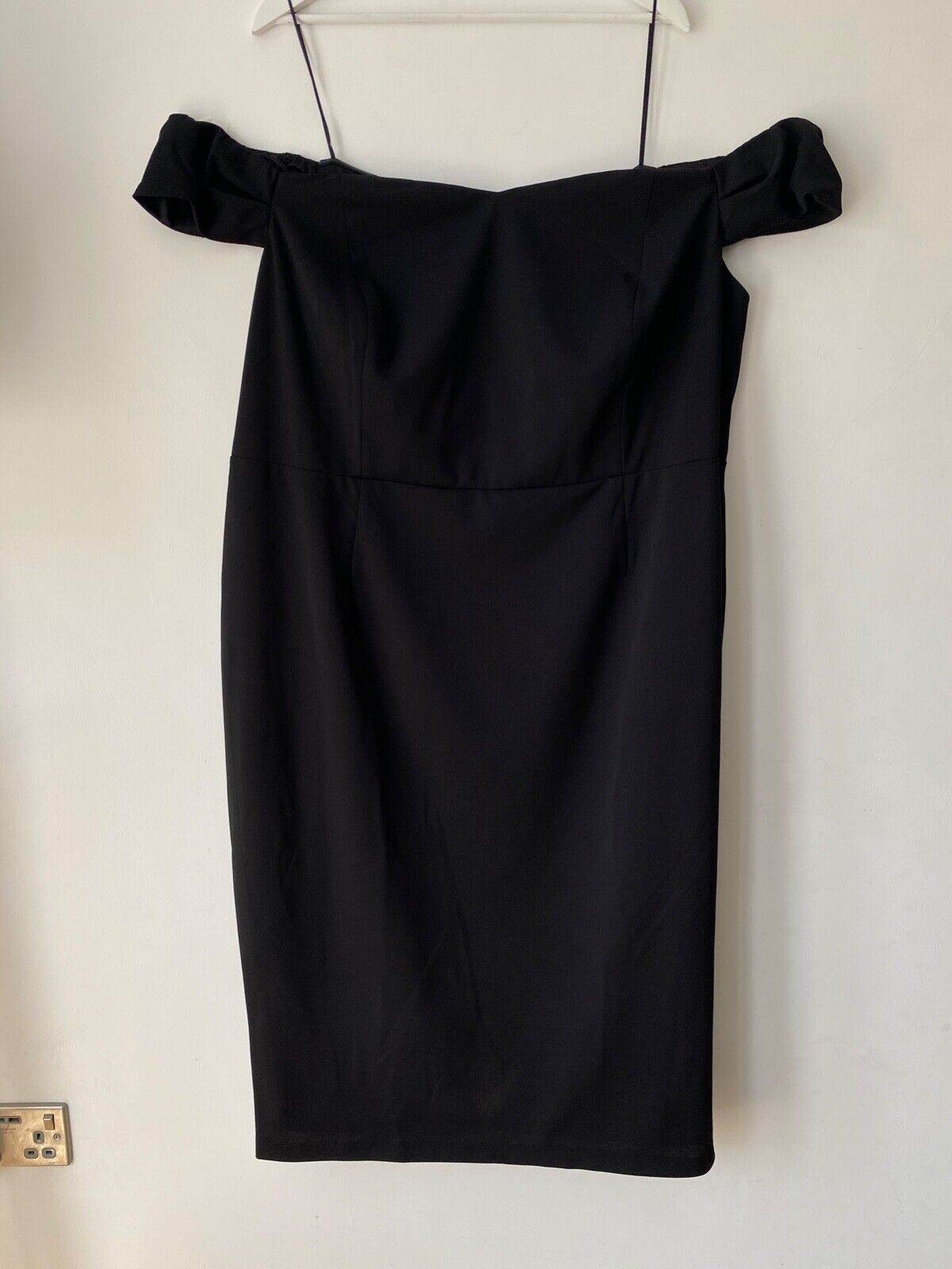 Very Black Off Shoulder Dress Size 28